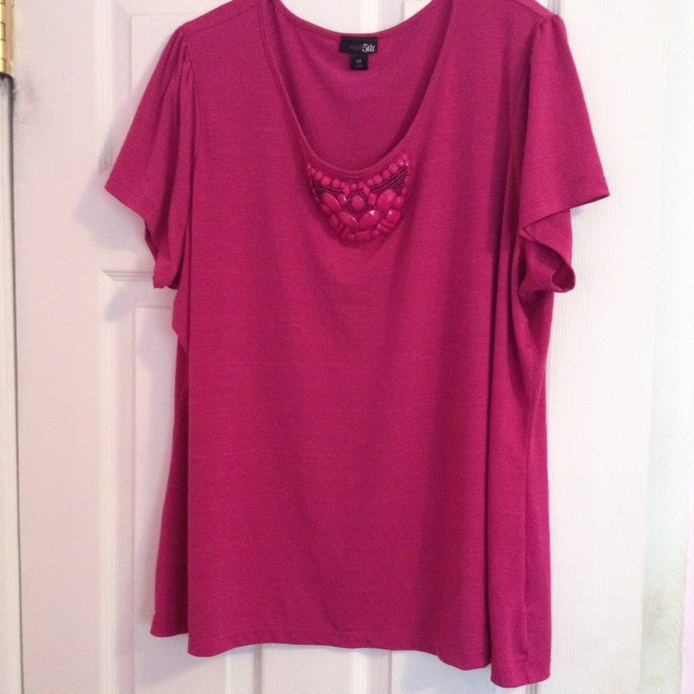 Ladies East 5th Pink Top size 2X